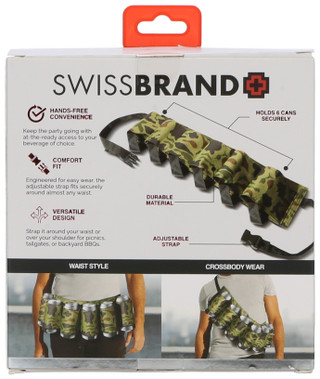 Thumbnail 2: Swiss Brand 6 Holster Adjustable Beverage Belt  