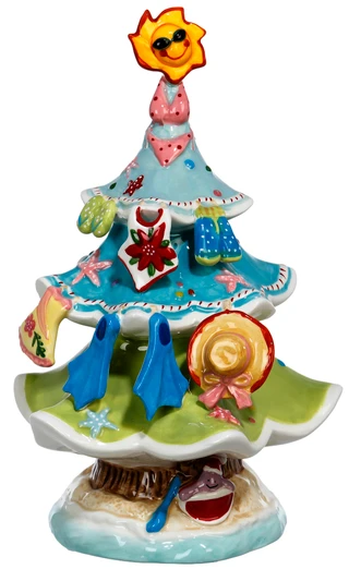 Thumbnail 1: BLUE SKY 12 in Christmas Coastal Tree Figurine  