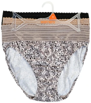 Thumbnail 1: Warners Women's 3 Pk Lace HI-Cut Panties 