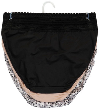 Thumbnail 2: Warners Women's 3 Pk Lace HI-Cut Panties 