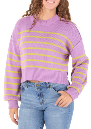 Thumbnail 1: BY TOGETHER Juniors Split Hem Sweater 