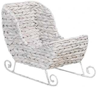 Thumbnail 1: Prestige 12 in Handcrafted Woven Christmas Sleigh Basket Decor 