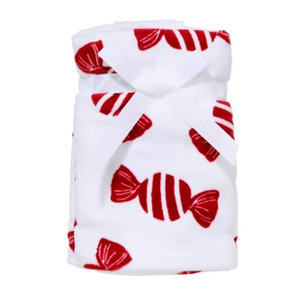 Thumbnail 1: Everyday by Martha Stewart 2 Pk Christmas Peppermint Candy Print Hand Towel Set  