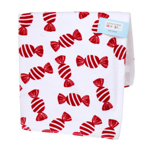 Thumbnail 1: Everyday by Martha Stewart Christmas Candy Print Bath Towel 