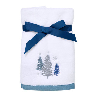 Thumbnail 1: Nautica 2 Pk Christmas Embroidered Fingertip Towel Set 