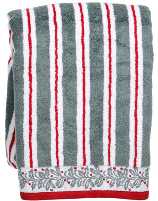 Thumbnail 1: Maratha Stewart Everyday Christmas Holly Bath Towel  