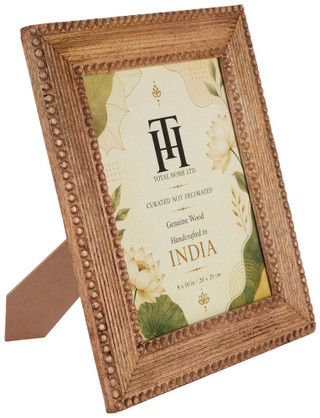 Thumbnail 1: Total Home Ltd. 8x10 Handcrafted Beaded Wood Photo Frame 