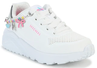 Thumbnail 1: Skechers Girls Air-Cooled Athletic Sneakers w/ Accent Charms  