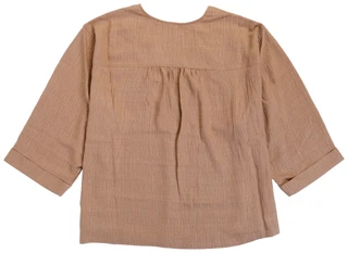 Thumbnail 2: MAX STUDIO Women's 3/4 Sleeve Solid V-Neck Top  