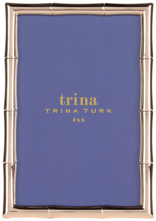 Thumbnail 2: Trina Turk 4x6 Metal Bamboo Picture Frame  