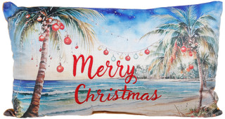 Thumbnail 1: Mina Victory 12x20 Decorative Coastal Christmas Pillow 