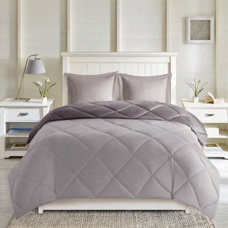 Thumbnail 6: Madison Park Madison Park 3M Scotchgard Diamond Quilting Comforter Set 