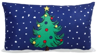 Thumbnail 2: Peanuts 12x20 Dual Sided Christmas Tree & The Gang Throw Pillow 