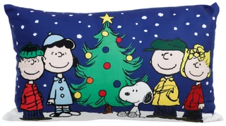 Thumbnail 1: Peanuts 12x20 Dual Sided Christmas Tree & The Gang Throw Pillow 