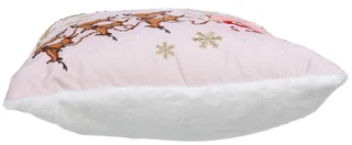 Thumbnail 2: . 20x20 Santa & Christmas Town Embroidered Decorative Pillow 
