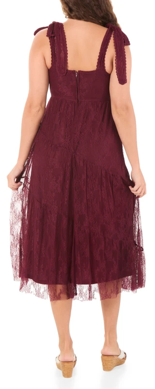 Thumbnail 2: Trixxi Juniors' Sleeveless Lace Maxi Dress 