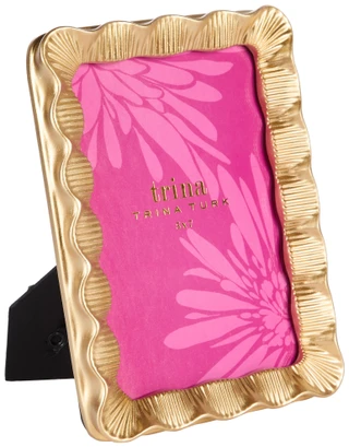 Thumbnail 1: Trina Turk 5x7 Gold Accent Picture Frame  