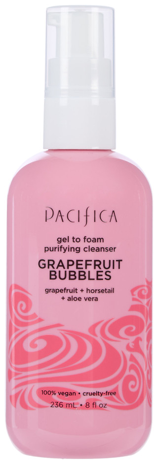 Thumbnail 1: Pacifica 8 oz Grapefruit Bubbles Gel to Foam Purifying Cleanser  