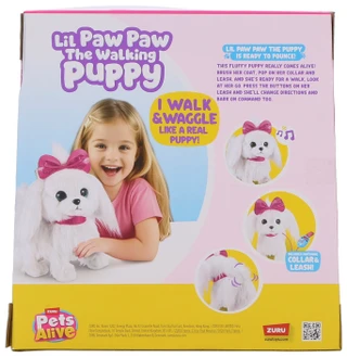 Thumbnail 2: Zuru Lil Paw Paw The Walking Puppy with Collar & Leash 