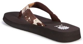 Thumbnail 3: Yellow Box Women's Flexter Cow Print Thong Sandals 