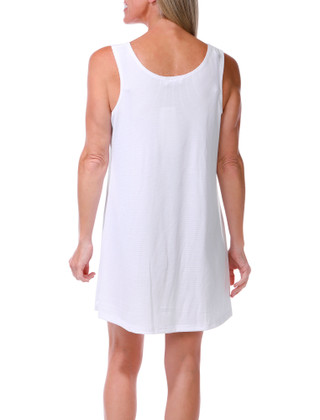Thumbnail 3: J VALDI Women's Sleeveless Bondi Ring Tank Cover-Up Dress   