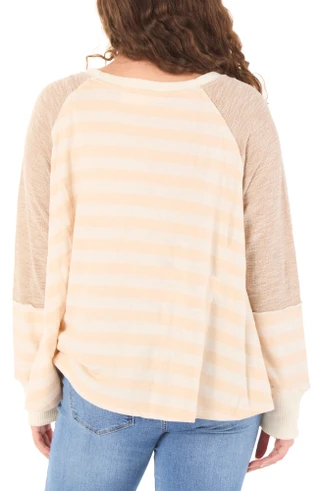 Thumbnail 2: BY TOGETHER Juniors Long Sleeve Knit Top 
