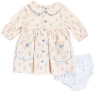 Thumbnail 1: Pippa & Julie Baby Girls Floral Dress & Bloomers Set 