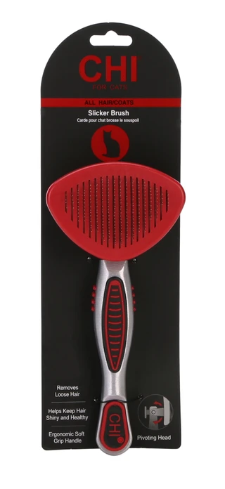 Thumbnail 1: CHI Cat Self Cleaning Slicker Brush for All Hair  