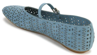 Thumbnail 3: ANNE KLEIN Womens Suede Perforated Mary Jane Shoes  