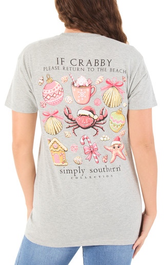 Thumbnail 1: SIMPLY SOUTHERN Juniors Coastal Christmas Graphic Tee 