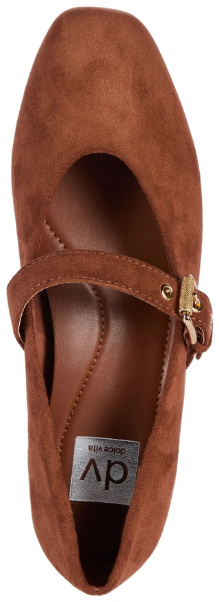 Thumbnail 2: Dolce Vita Women's Mulaney Suede Square Toe Mary Jane Flats  