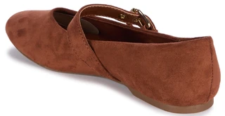 Thumbnail 4: Dolce Vita Women's Mulaney Suede Square Toe Mary Jane Flats  