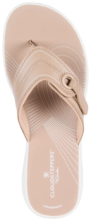 Thumbnail 1: Clarks Women's Cloudsteppers Breeze Reyna Thong Sandals 