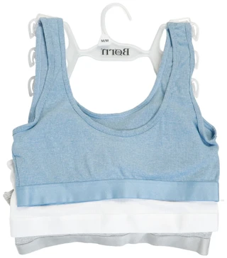 Thumbnail 2: Born Women's 3 Pk Bralettes  