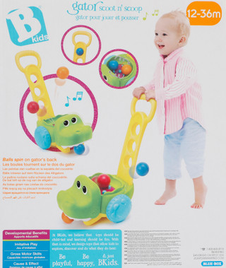 Thumbnail 2: B Kids Gator Scoot n' Scoop Toy w/ Fun Sounds 
