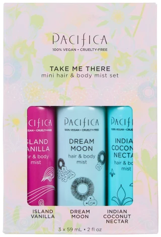 Thumbnail 1: Pacifica 3 Pk Take Me There Mini Hair & Body Mist Set  