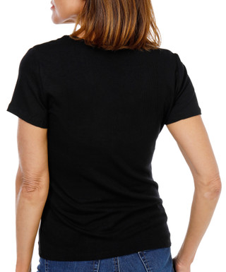 Thumbnail 2: Bebe Juniors Short Sleeve Rhinestone Logo Tee 