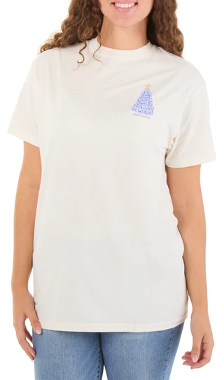 Thumbnail 2: SIMPLY SOUTHERN Juniors' Short Sleeve Oyster Tree Tee  