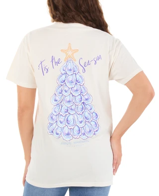 Thumbnail 1: SIMPLY SOUTHERN Juniors' Short Sleeve Oyster Tree Tee  