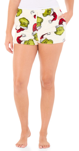 Thumbnail 1: Dr Seuss The Grinch  Juniors Christmas Grinch Shorts  