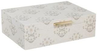 Thumbnail 1: The Artisan Market 13 in Decorative Floral Linen Storage Box 