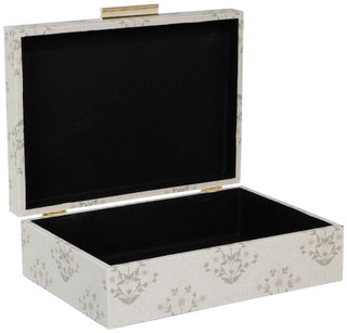 Thumbnail 2: The Artisan Market 13 in Decorative Floral Linen Storage Box 