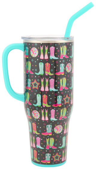 Thumbnail 2: Swig Life 40 oz Disco Cowgirl Insulated Stainless Steel Mega Mug 