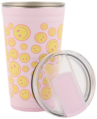 Thumbnail 2: Swig Life 24 oz Oh Happy Day Insulated Stainless Steel Water Bottle 