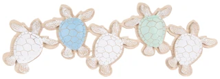 Thumbnail 2: JD YEATTS 19 in Wooden Coastal Sea Turtle Wall Decor  