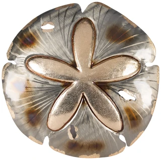 Thumbnail 1: JD YEATTS 15 in Metallic Sand Dollar Wall Art Decor  