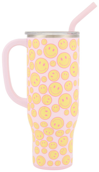 Thumbnail 2: Swig Life 30 oz Oh Happy Day Insulated Stainless Steel Mega Mug 