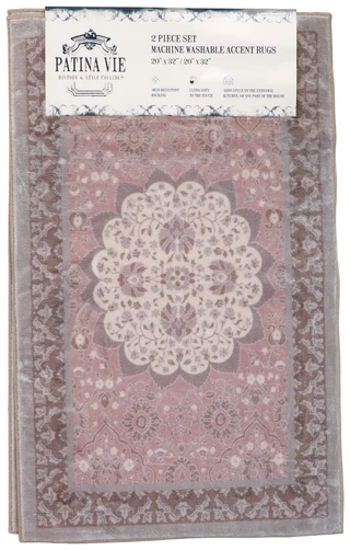 Thumbnail 1: PATINA VIE 2 Pk 20x32 Skid Resistant Accent Rug Set  