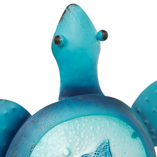 Thumbnail 2: Chesapeake Bay 14 In Metal and Glass Turtle Decor  
