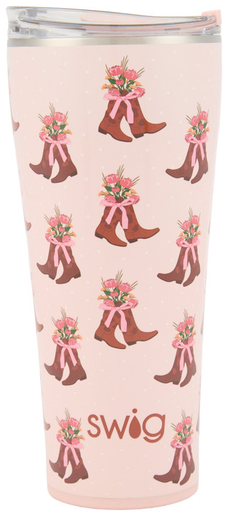 Thumbnail 1: Swig Life 32 oz Cowgirl Coquette Insulated Stainless Steel Tumbler 